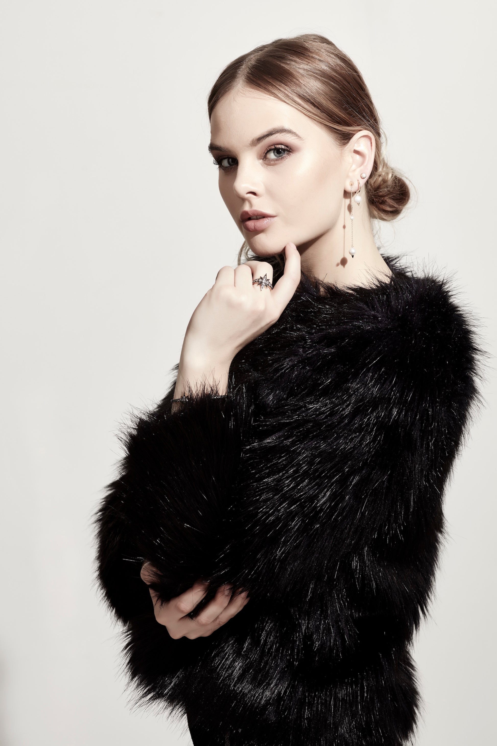 Silk & Steel Jewellery The Unexpected Pearl and Spike earrings