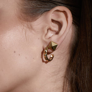 Silk & Steel Jewellery Olympia Stud Earrings Gold