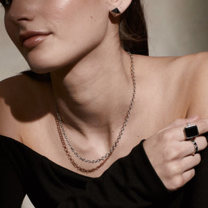 Athena / Ring / Black Onyx + Silver