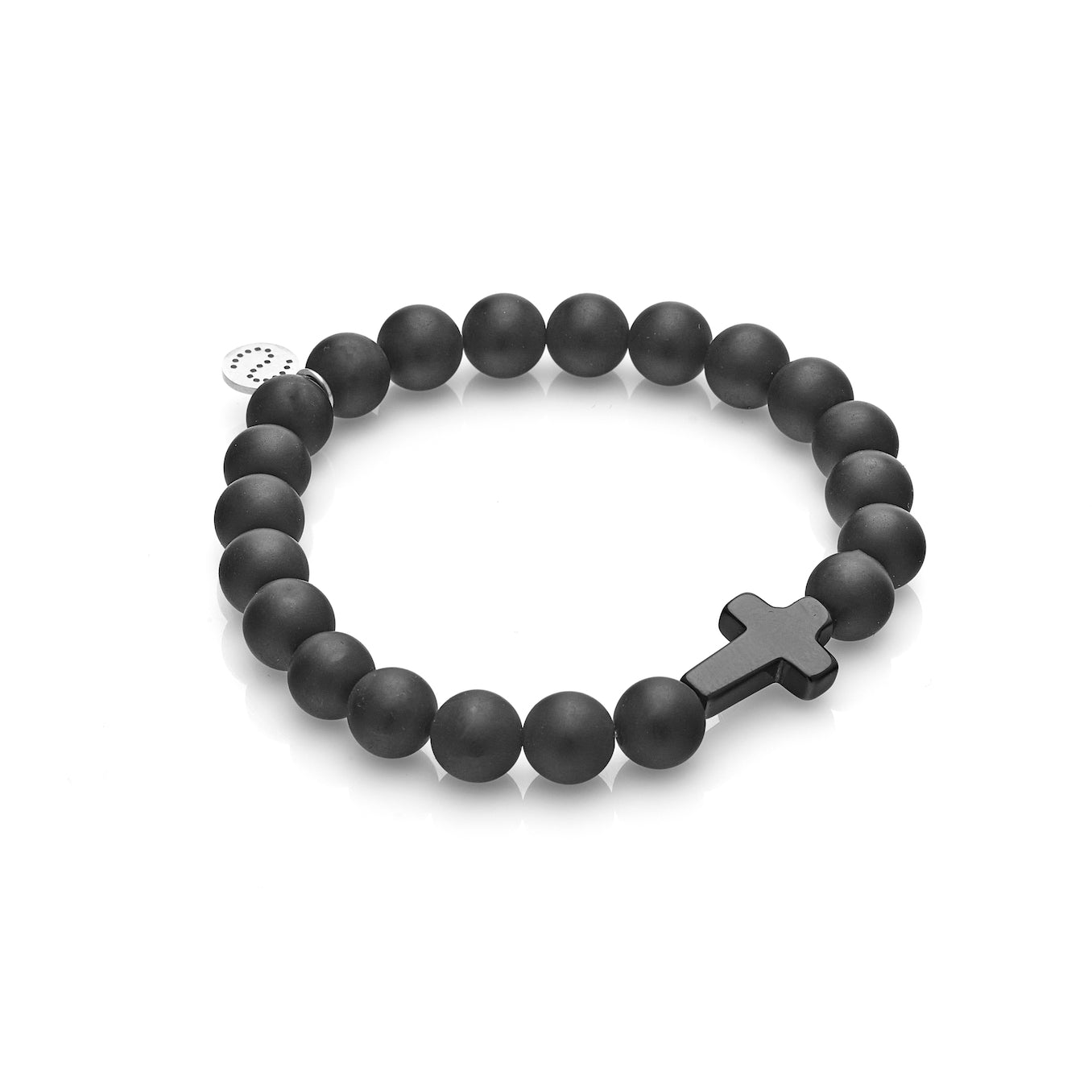 Silk & Steel Men's Bracelet Black onyx Triumph