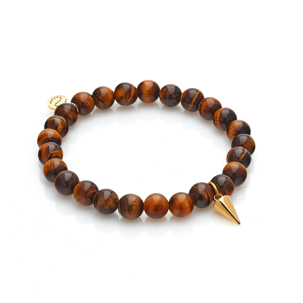 Men's Edit All For One Bracelet Tigers Eye + Gold