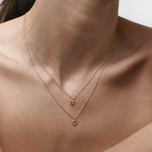 Silk & Steel Jewellery Superfine Mini Olympia Necklace Gold