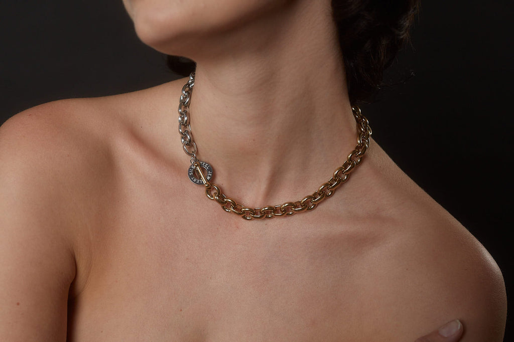 Heirloom Two-Tone Necklace Gold + Silver