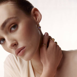 Silk & Steel Romantique Stacker Ring Gold
