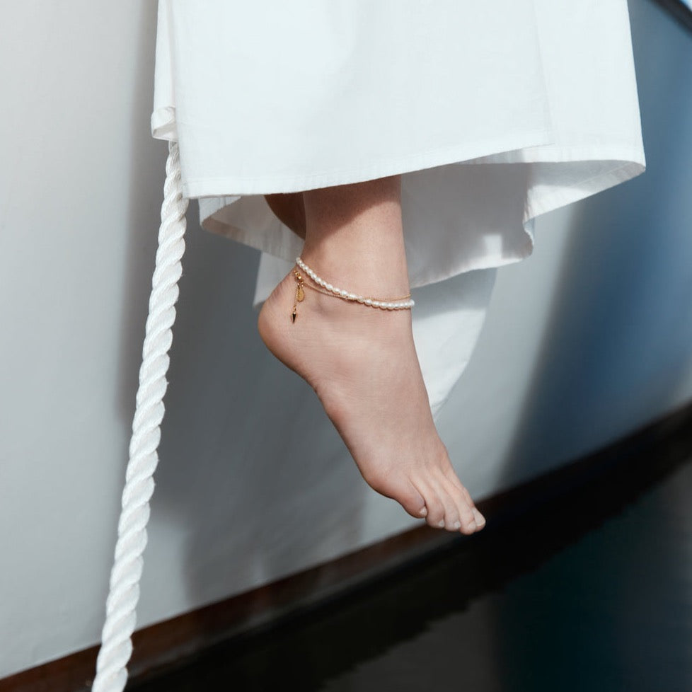 Silk & Steel Jewellery Ravello Anklet Silver
