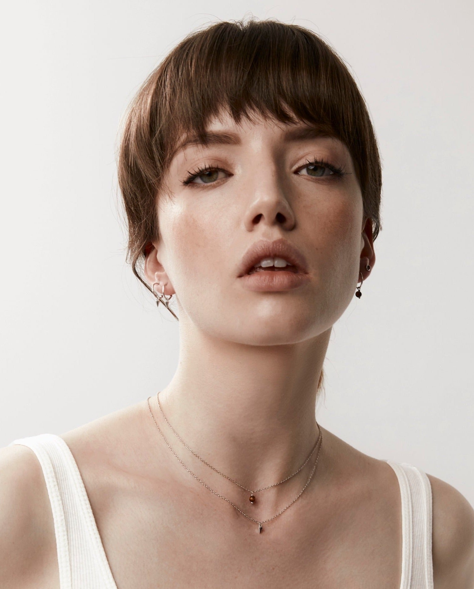 Silk & Steel Jewellery Superfine Mini Tiger's Eye Necklace Gold