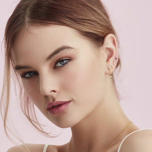 Silk & Steel Jewellery Superfine Starry Night Stud Earrings Silver
