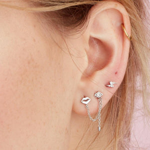 Superfine / Earrings / Starry Night Drops / Gold