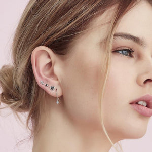 Silk & Steel Jewellery Superfine Sweetheart Sterling Silver Stud Earrings