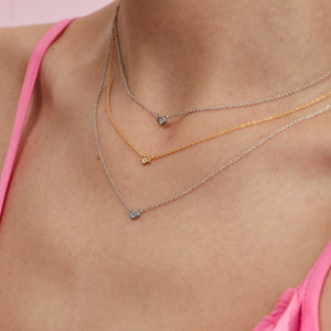 Silk & Steel Jewellery Superfine Keepsake Necklace Rose Quartz + Silver 