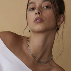 Silk & Steel Estate Chain Necklace Silver