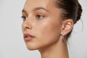 Silk & Steel Estate Drop Earrings Silver