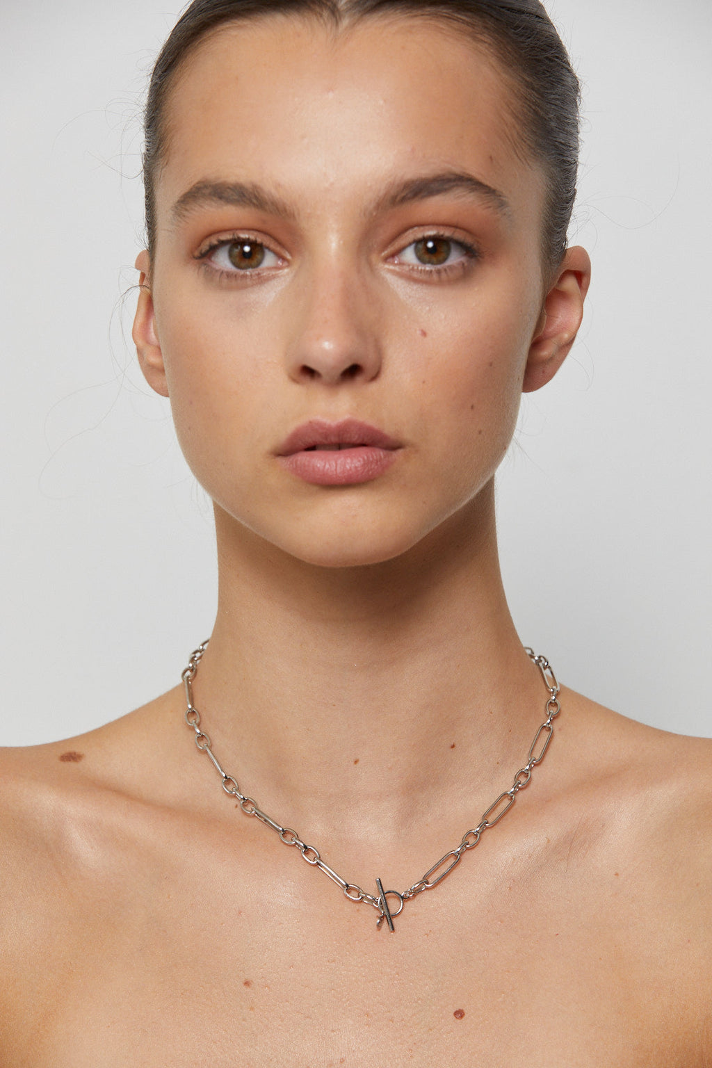 Silk & Steel Estate Chain Necklace Silver