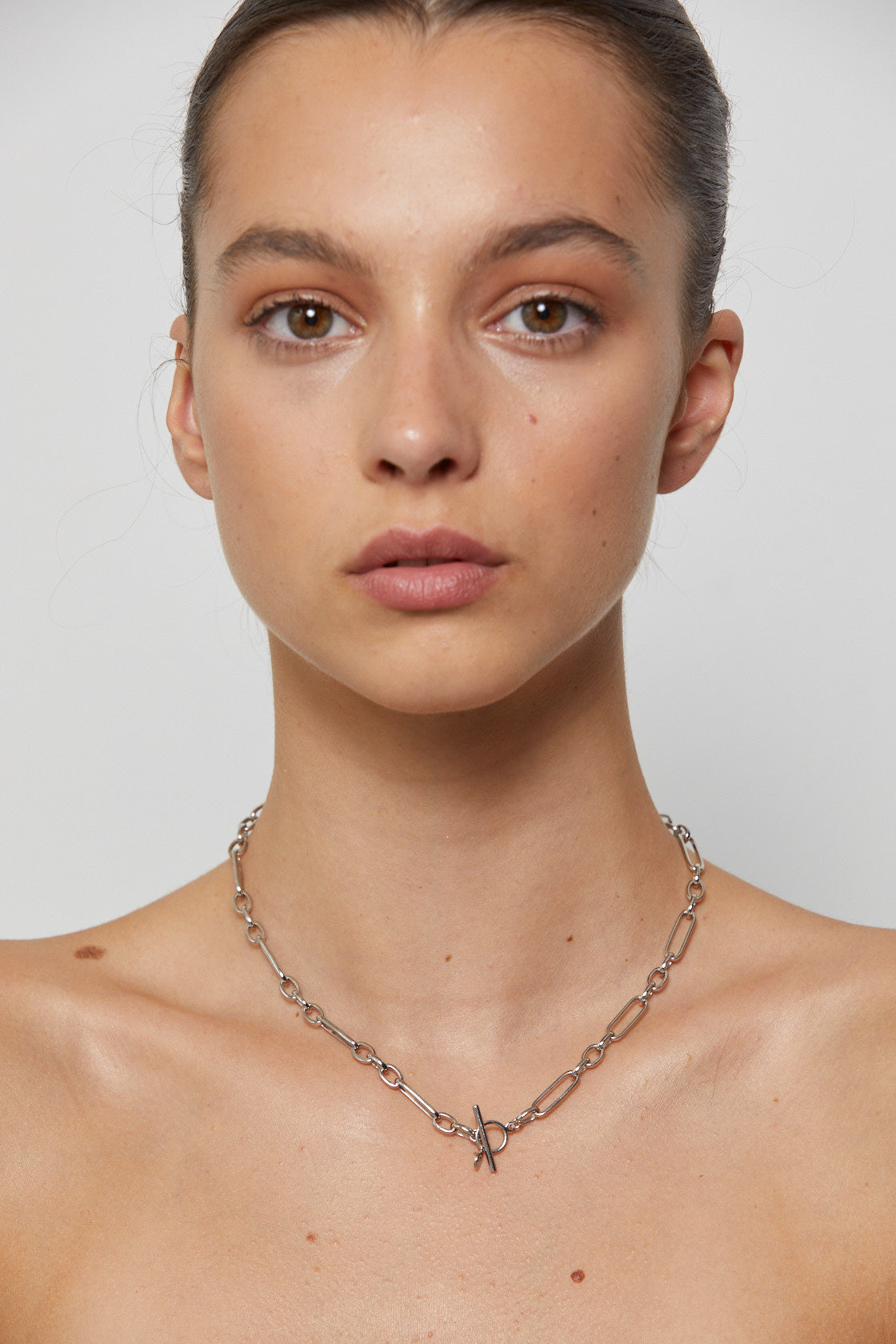 Silk & Steel Estate Chain Necklace Silver