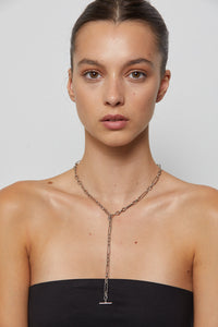 Silk & Steel Estate Chain Necklace Silver