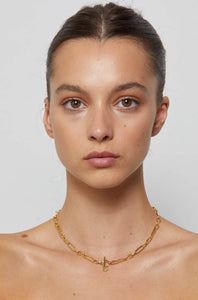 Silk & Steel Estate Chain Necklace Gold
