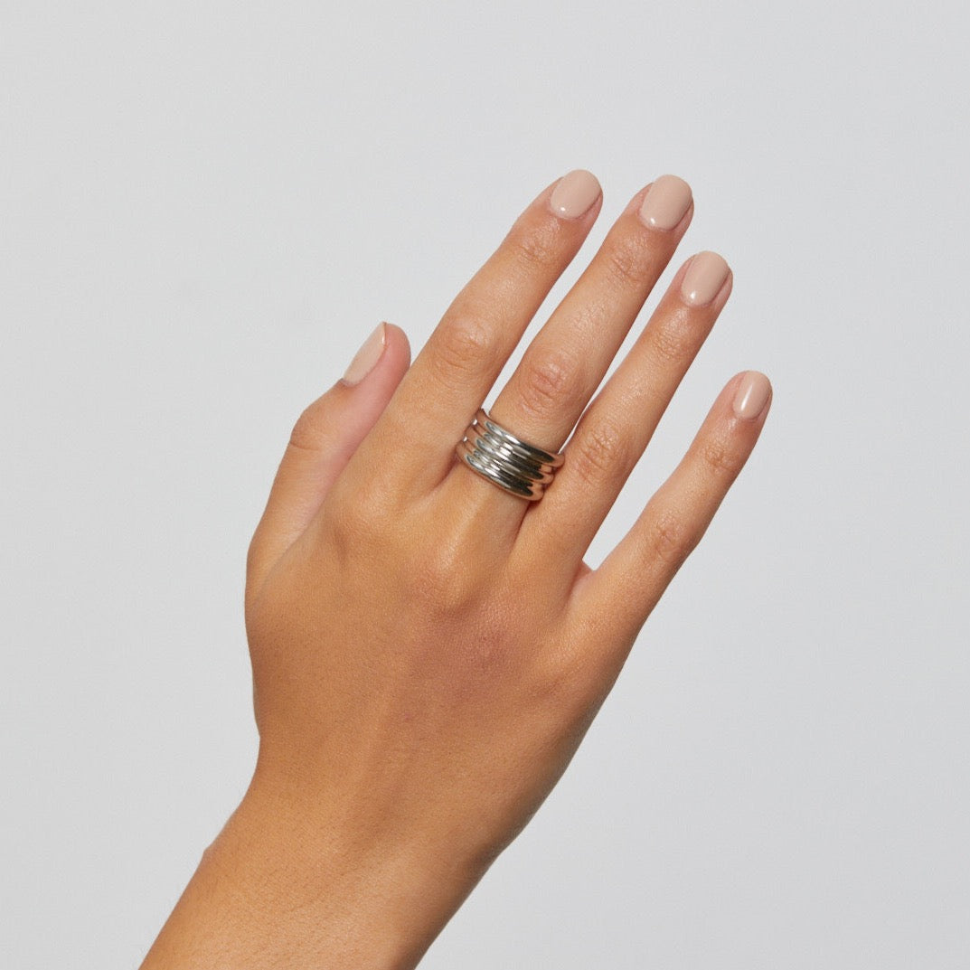 Silk & Steel Ella Ring Silver
