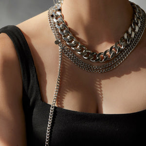 Silk & Steel Jewellery Assigned To Danger necklace stainless steel curb chain
