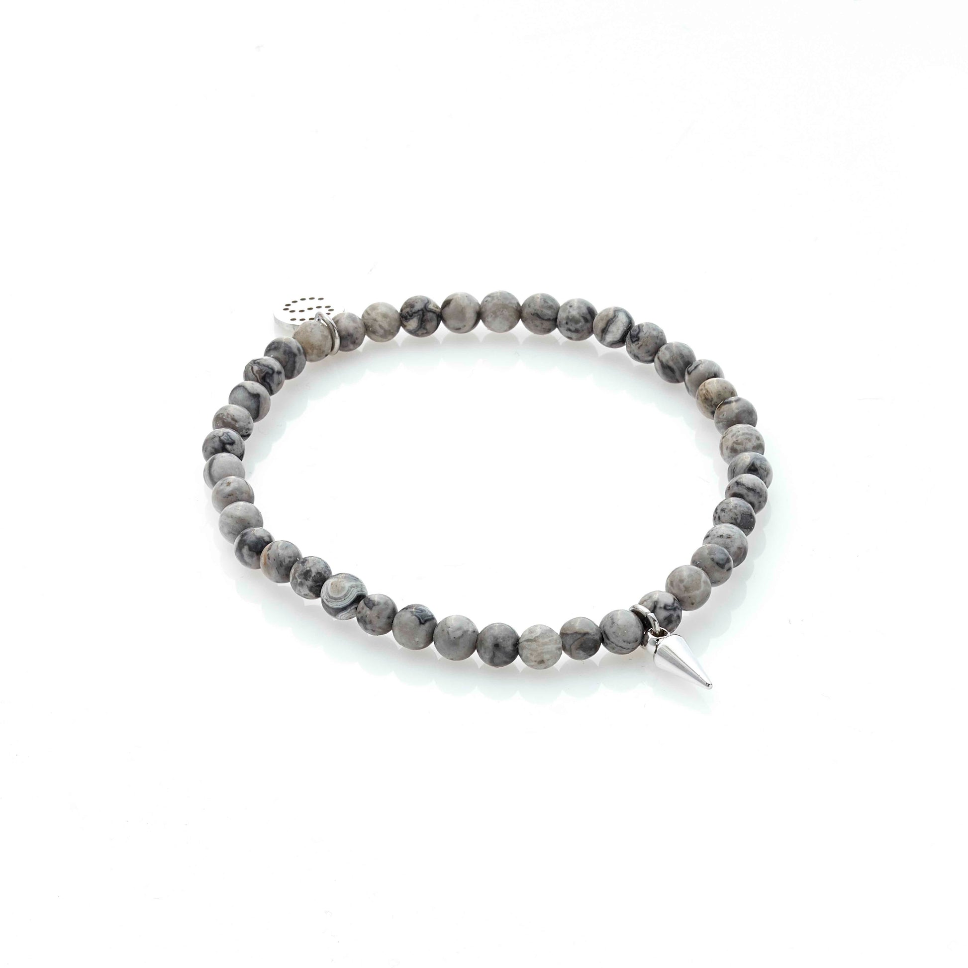 In The Detail Bracelet Landscape Jasper + Silver