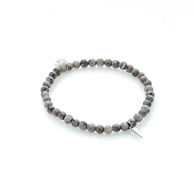In The Detail Bracelet Landscape Jasper + Silver