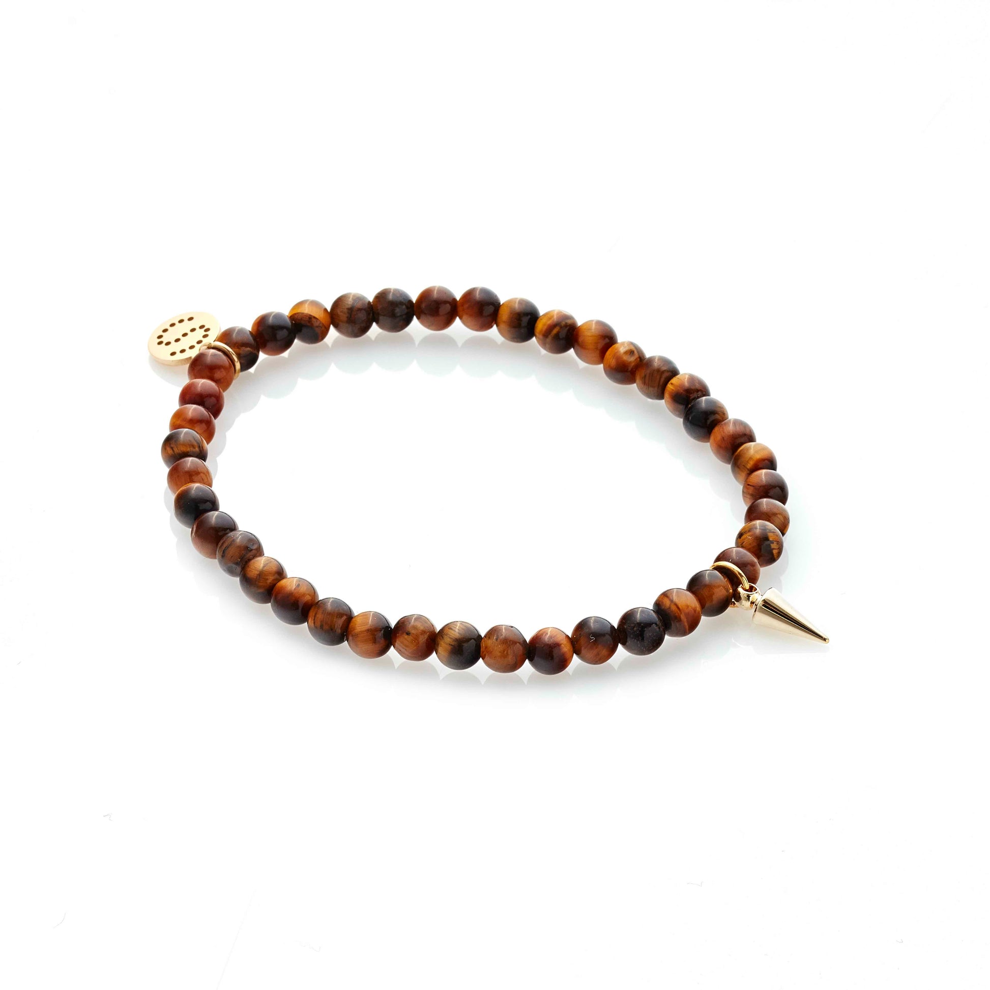 In The Detail Bracelet Tigers Eye + Gold