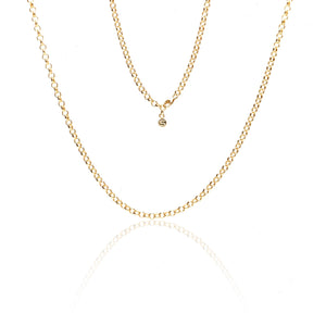 Silk & Steel Jewellery Belcher Necklace Gold