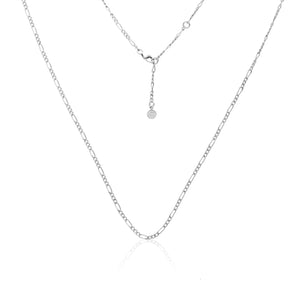 Silk & Steel Men's Edit Fine Figaro chain - silver