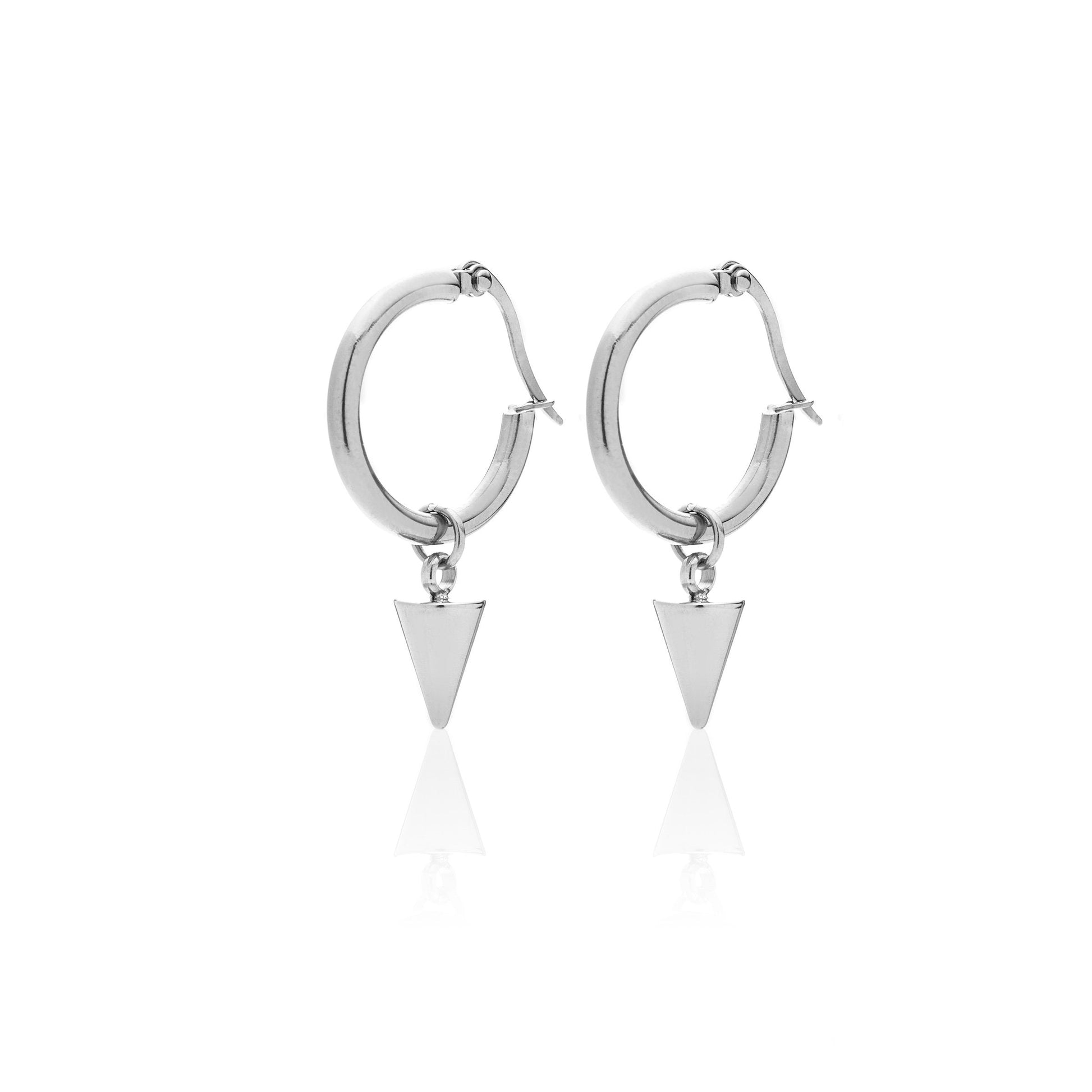 Silk & Steel Eva Sleeper Hoops with Spike
