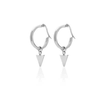Silk & Steel Eva Sleeper Hoops with Spike