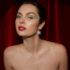 Silk & Steel Jewellery Luminosa Necklace White Topaz Silver