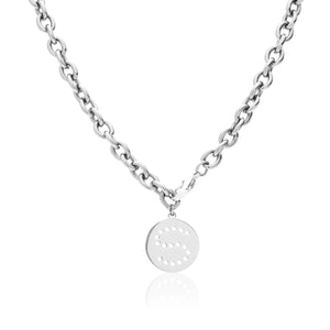 Silk & Steel Muse Necklace Choker Silver