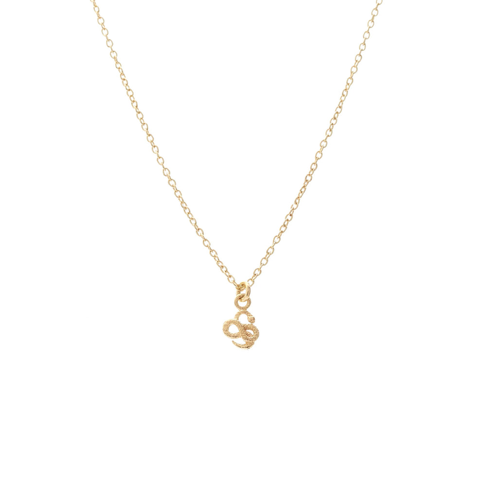 Silk & Steel Superfine Talisman Petite Serpent Necklace Gold