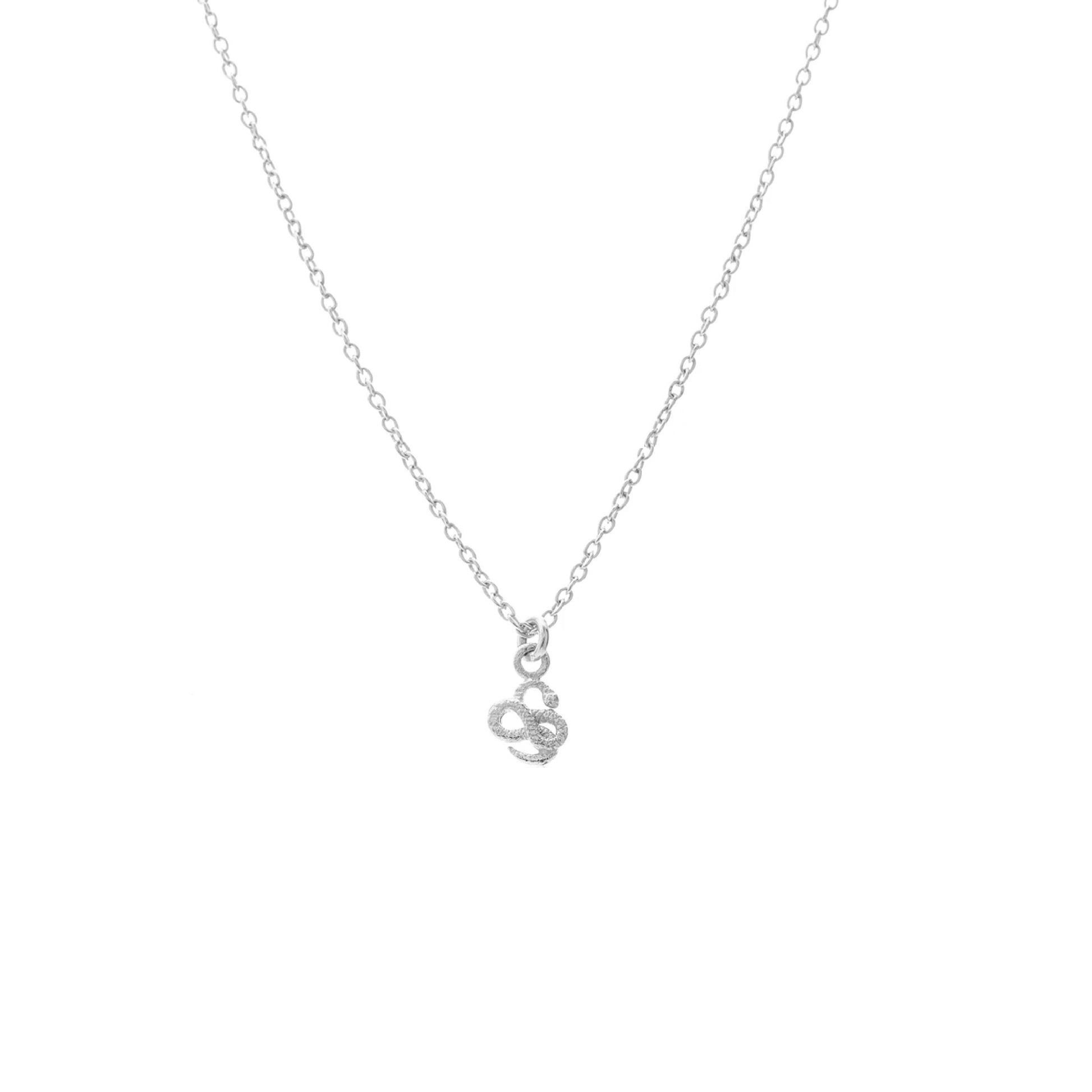 Silk & Steel Superfine Talisman Petite Serpent Necklace Silver