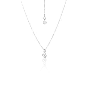 Silk & Steel Superfine Talisman Petite Serpent Necklace Silver