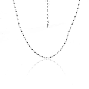 Silk & Steel Jewellery Amalfi Necklace Pearl + Silver