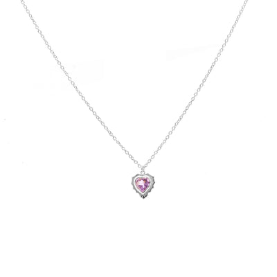 Silk & Steel Jewellery Amour Necklace Brazilian Amethyst + Silver
