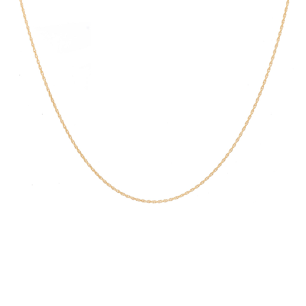 Silk & Steel Jewellery Fine Rope Necklace Gold