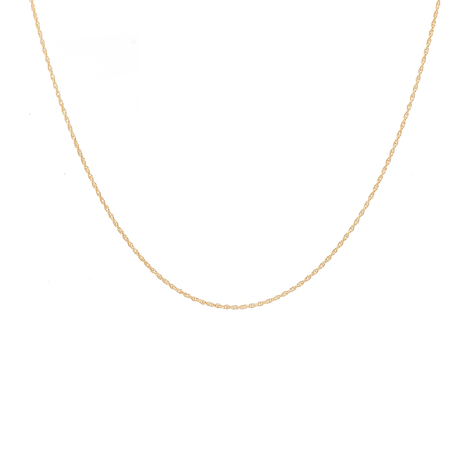 Silk & Steel Jewellery Fine Rope Necklace Gold