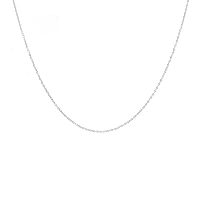 Silk & Steel Jewellery Fine Rope Necklace Silver