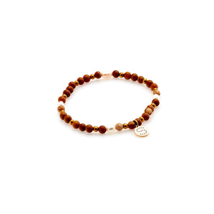 Silk & Steel Jewellery Beaded Stacker Bracelet Gia Picture Jasper and Pearls