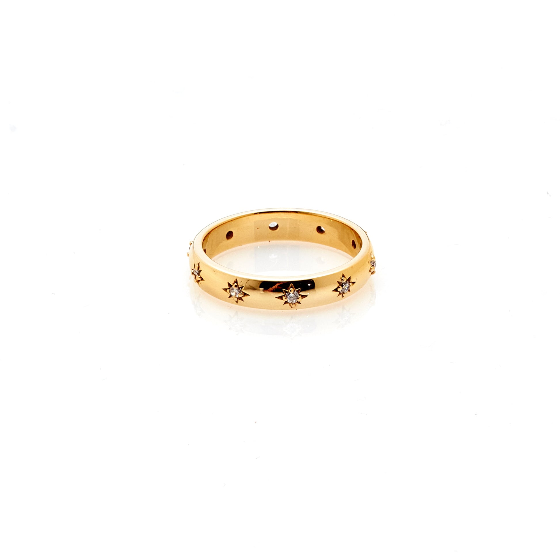 Silk & Steel Jewellery Lumiere Ring Gold - Christmas Jewellery