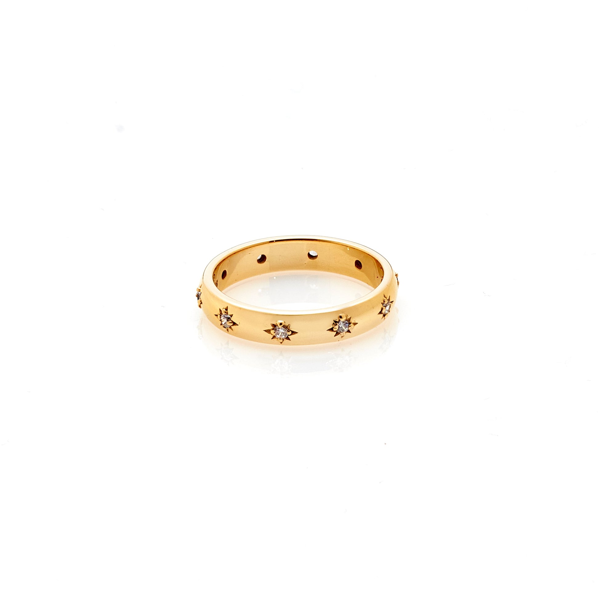 Silk & Steel Jewellery Lumiere Ring Gold - Christmas Jewellery