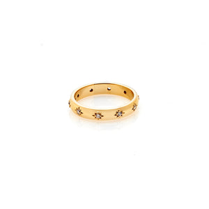 Silk & Steel Jewellery Lumiere Ring Gold - Christmas Jewellery