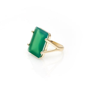 Prima Donna / Green Onyx + Gold / Ring