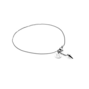 Silk & Steel Jewellery Ravello Anklet Silver