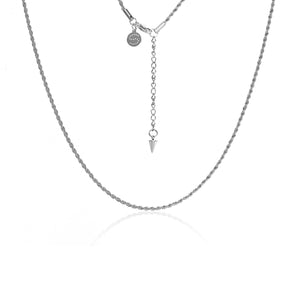 Silk & Steel Jewellery Rosa Necklace Silver