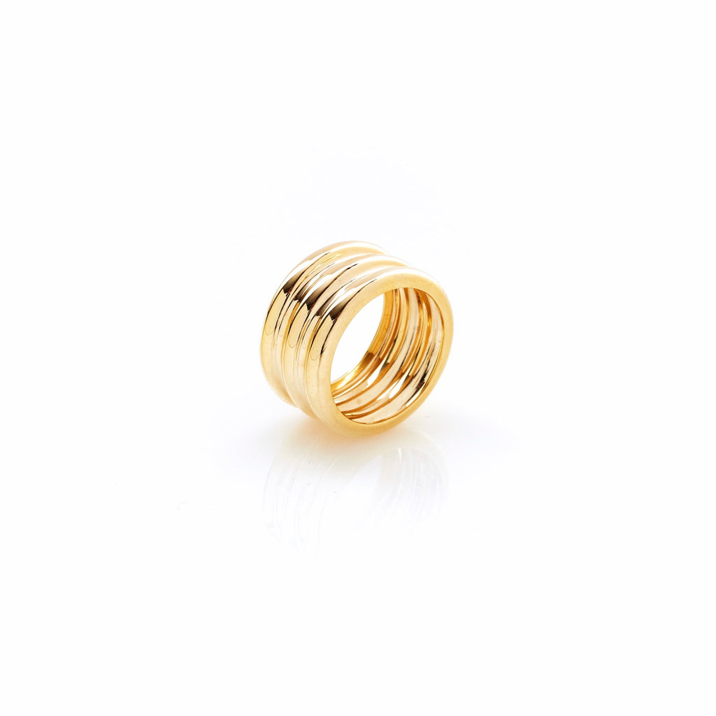 Silk & Steel Ella Ring Gold