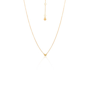 Silk & Steel Superfine Keepsake Peridot Gold Necklace