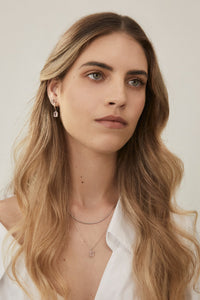 Silk & Steel Jewellery Reverie Necklace Rose Quartz + Silver