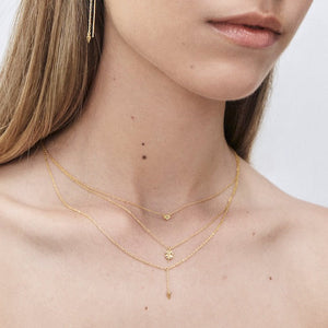 Silk & Steel Superfine Spike Necklace